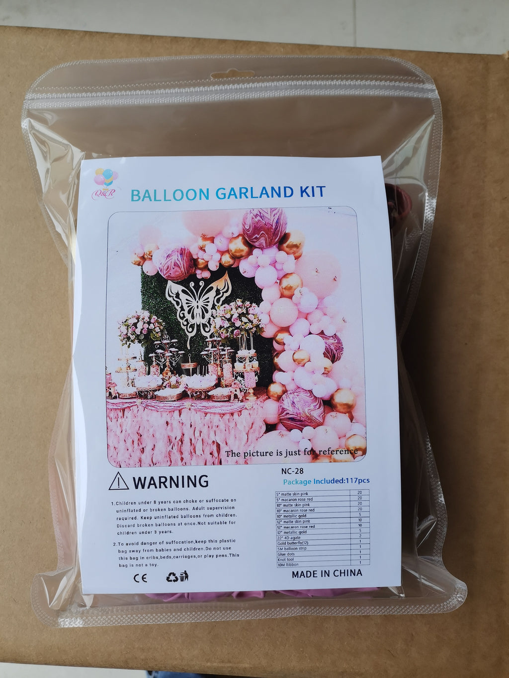 Pink & Gold Butterfly Balloon Arch Birthday Decoration Kit – Macaron Rose & Skin Pink Balloons with Gold Accents, Complete Party Decor Set for Girls Birthday, Baby Shower & Princess Theme Parties