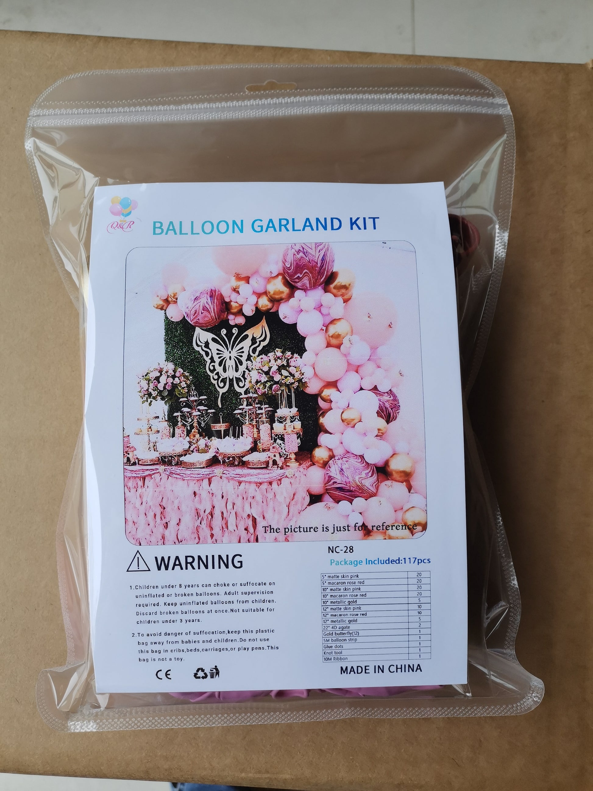 Pink & Gold Butterfly Balloon Arch Birthday Decoration Kit – Macaron Rose & Skin Pink Balloons with Gold Accents, Complete Party Decor Set for Girls Birthday, Baby Shower & Princess Theme Parties