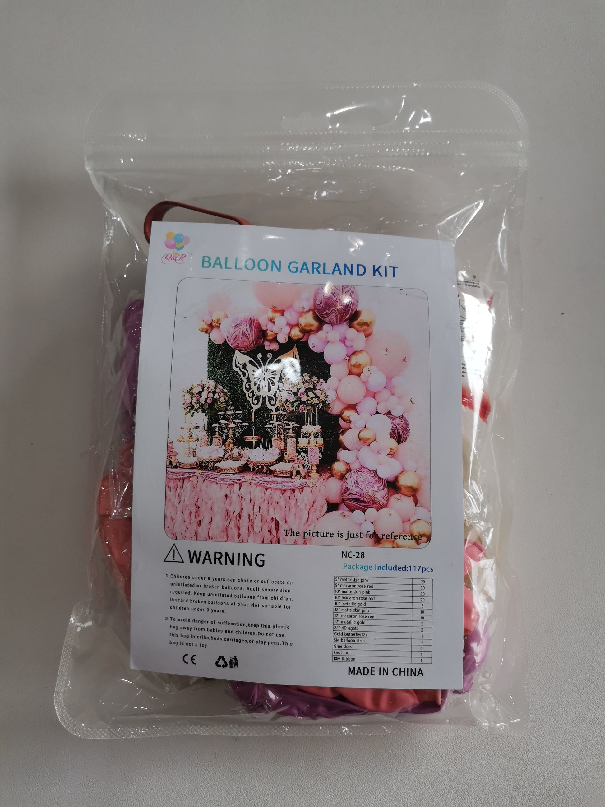 Pink & Gold Butterfly Balloon Arch Birthday Decoration Kit – Macaron Rose & Skin Pink Balloons with Gold Accents, Complete Party Decor Set for Girls Birthday, Baby Shower & Princess Theme Parties