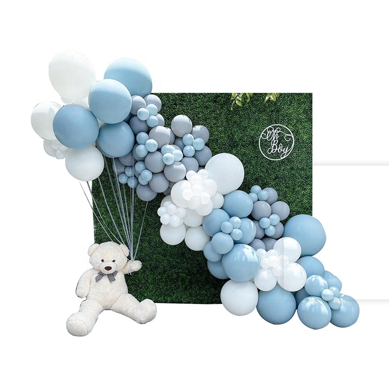 Blue White Balloon Arch Kit - 145pc Boy Baby Shower Birthday
