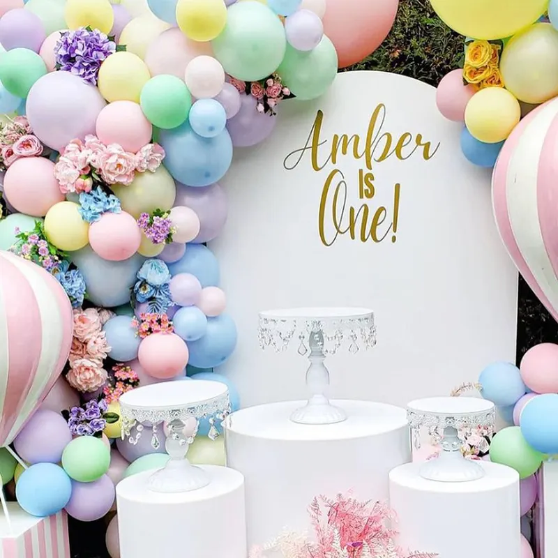 Pastel Rainbow Balloon Garland Kit (114pcs)