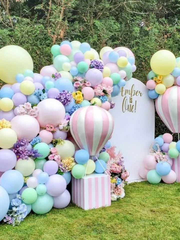 Pastel Rainbow Balloon Garland Kit (114pcs)
