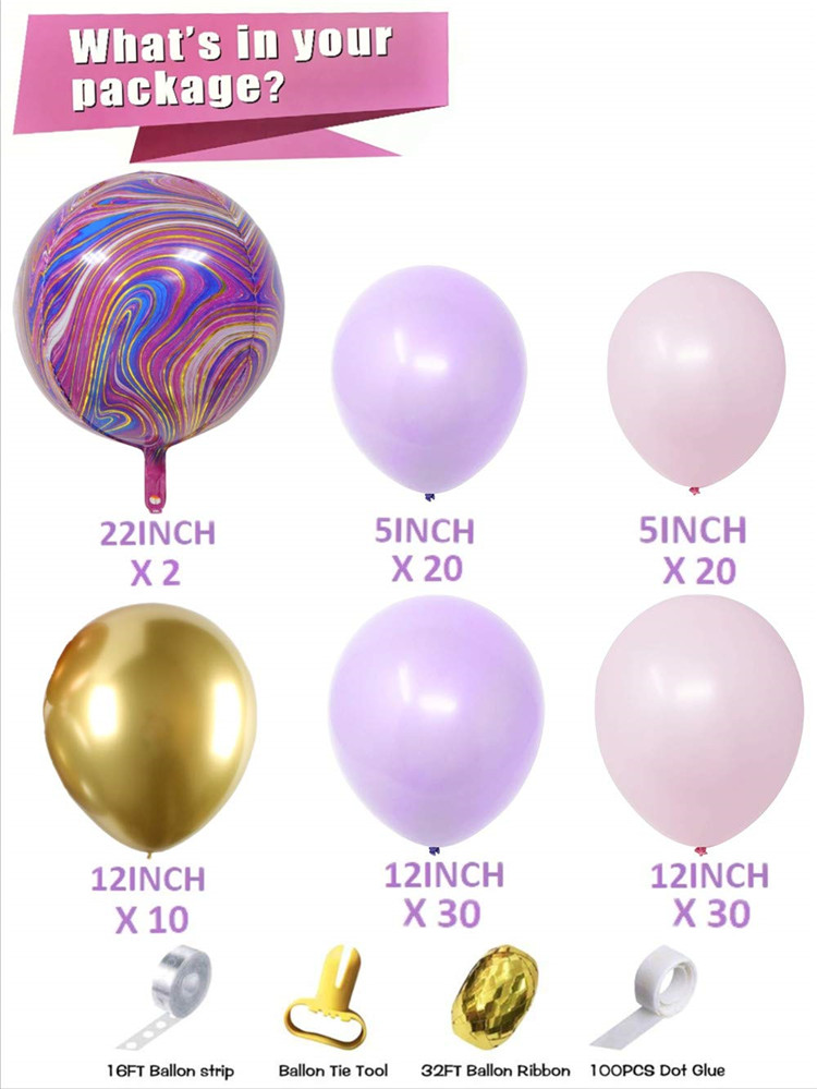 Pink & Gold Butterfly Balloon Arch Kit