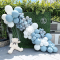 Blue White Balloon Arch Kit - 145pc Boy Baby Shower Birthday